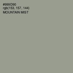 #999D90 - Mountain Mist Color Image